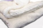 Cream Teddy Fur Blanket 75 x 100cm Blanket - Image 2