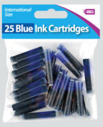 Pack of 25 Pen Ink Cartridges | Blue or Black - Image 2