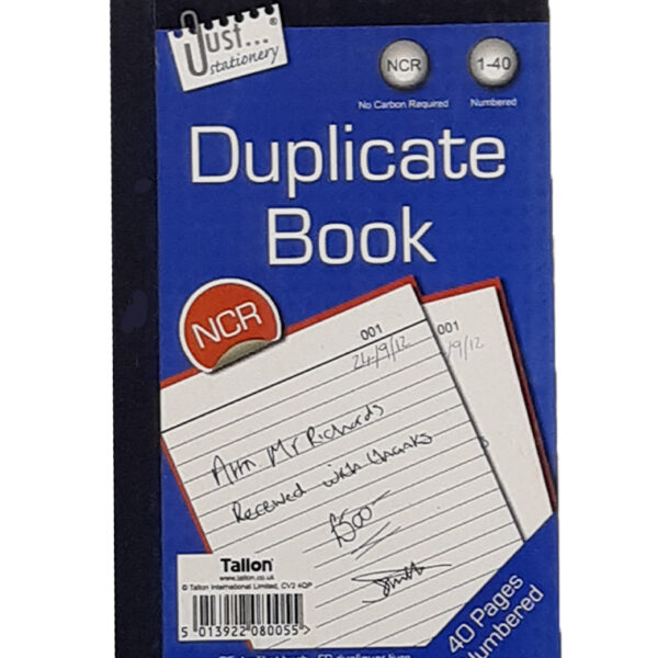 Just Stationery Duplicate Book 1-40 NCR