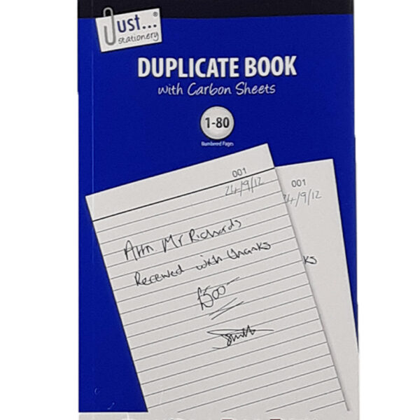 Just Stationery Duplicate Book 1-80 Carbon Sheets