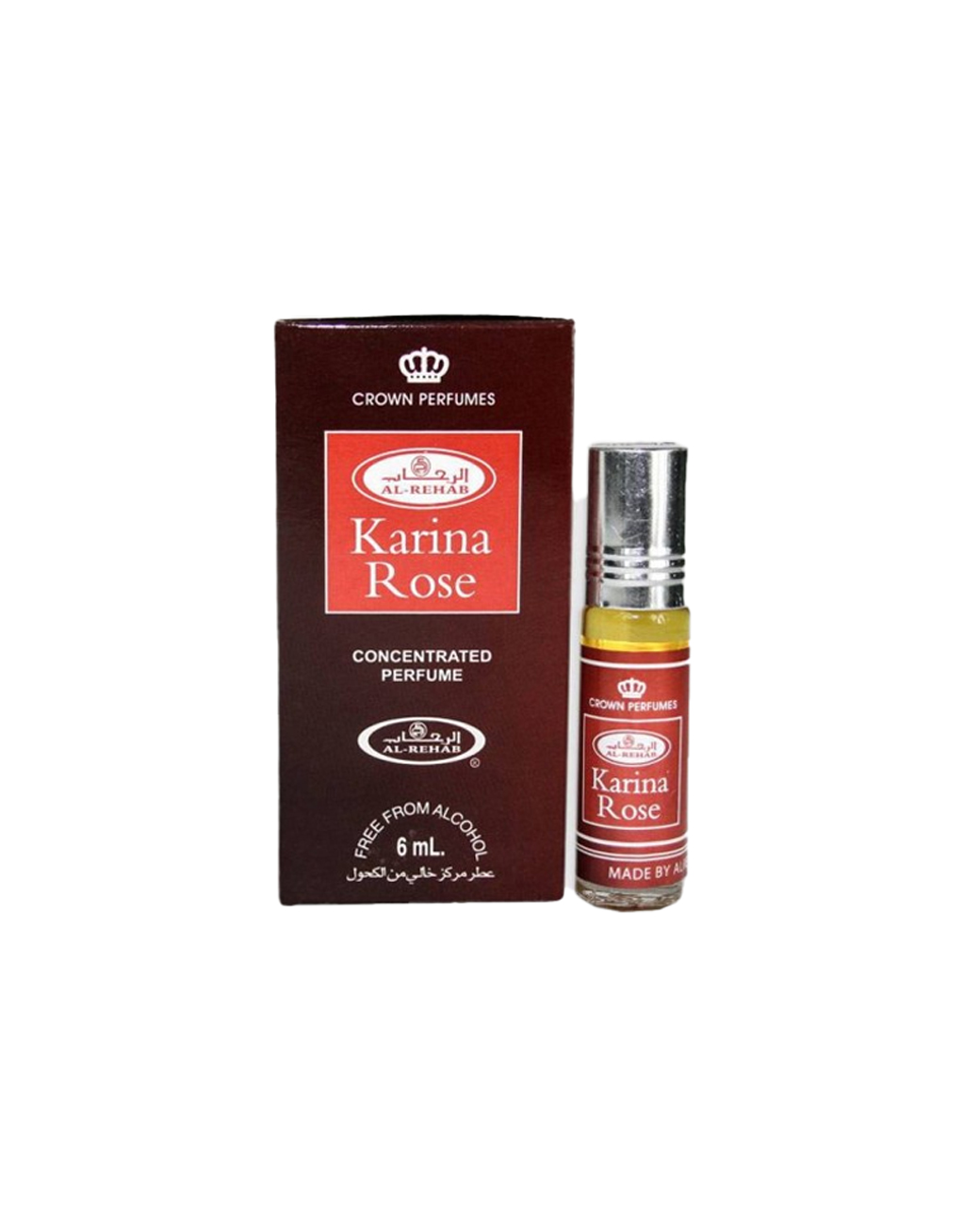 Karina-Rose-perfume-oil-6ml-roll-on-attar-al-rehab-al-rehab-concentrated-perfume-oil-best-attar-perfume-oil-al-rehab-crown-roll-on-attar-perfume-oil-best-arabic-perfume-oil.jpg Karina Rose 6ml Roll On by Al Rehab | Perfume Oil - Image 1