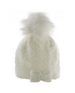 Knitted Baby Pom Bobble Hat - 3 Colours - Image 9