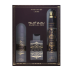 Lattafa Bade’e Al Oud Amethyst Gift Set 3pcs Fragrance Collection for Women & Men - Image 3