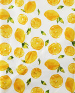 Yellow lemons Design Luxury Soft Fur Back Blanket - Image 3