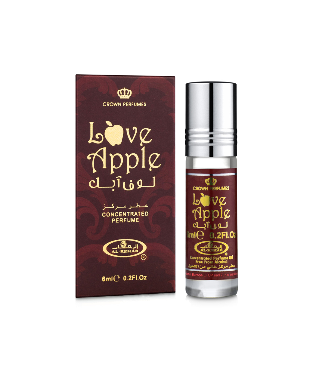Love-Apple-perfume-oil-6ml-roll-on-attar-al-rehab-al-rehab-concentrated-perfume-oil-best-attar-perfume-oil-al-rehab-crown-roll-on-attar-perfume-oil-best-arabic-perfume-oil.jpg Love Apple 6ml Roll On by Al Rehab | Perfume Oil - Image 1