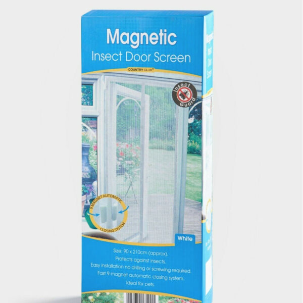 Home | Insect Door Screen 90x210cm | White Stripe