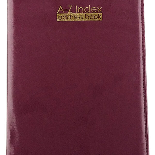 A-Z Address Book Maroon