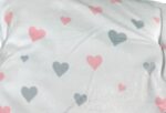 Mini Hearts Design Luxury Soft Fur Back Blanket - Image 3
