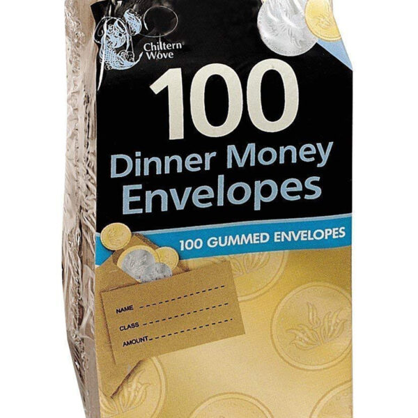 100 Dinner Money Envelopes