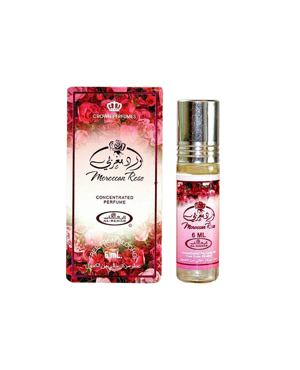 Moroccan-Rose-perfume-oil-6ml-roll-on-attar-al-rehab-al-rehab-concentrated-perfume-oil-best-attar-perfume-oil-al-rehab-crown-roll-on-attar-perfume-oil-best-arabic-perfume-oil.jpg Moroccan Rose 6ml Roll On by Al Rehab | Perfume Oil - Image 1