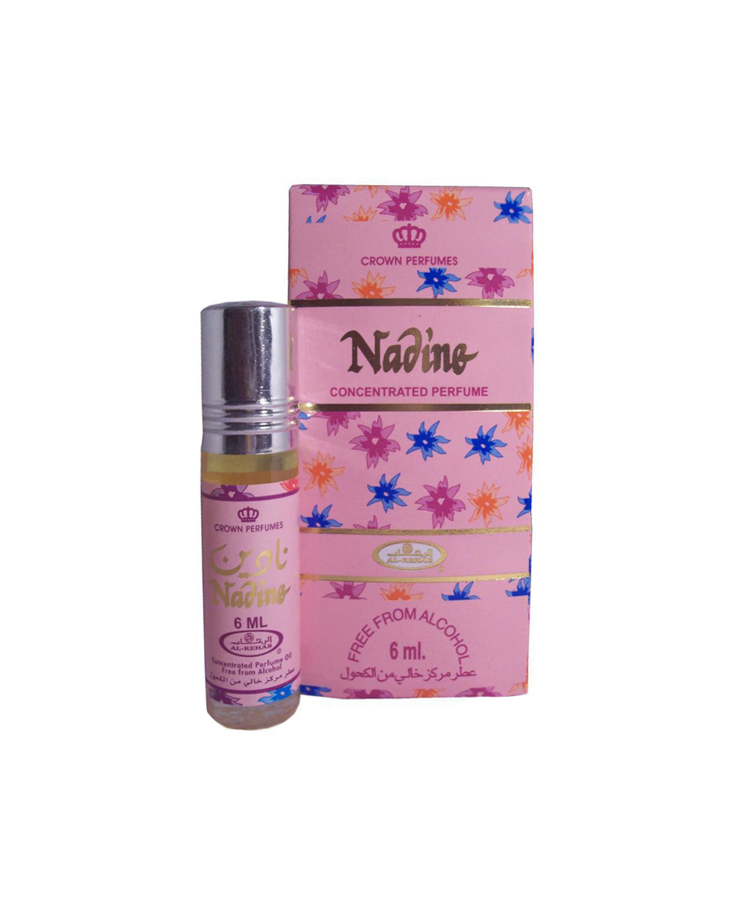 Nadine-perfume-oil-6ml-roll-on-attar-al-rehab-al-rehab-concentrated-perfume-oil-best-attar-perfume-oil-al-rehab-crown-roll-on-attar-perfume-oil-best-arabic-perfume-oil.jpg Nadine 6ml Roll On by Al Rehab | Perfume Oil - Image 1