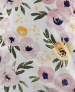 Luxury Soft Fur Back Blanket Pink and Yellow Roses Design - Image 3