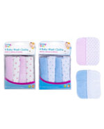 4 Baby Wash Cloths by First Steps - 2 colours - Image 5