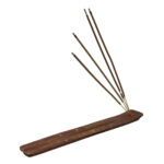 DARK WOOD INCENSE STICKS WITH WOODEN HOLDER - Image 3