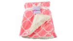 Luxury Soft Fur Back Blanket pink chain Design