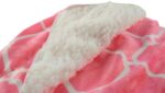 Luxury Soft Fur Back Blanket pink chain Design - Image 4