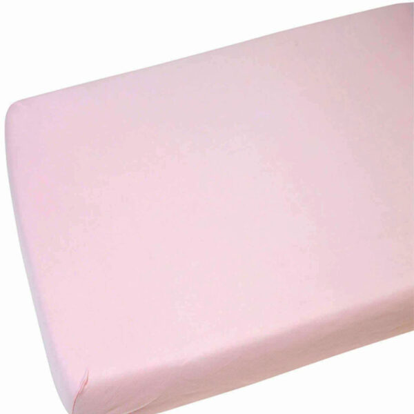 Cot Sheet | Pink Plain Design