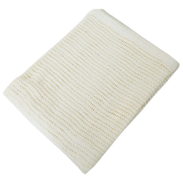Cellular Pram Blanket 75x100cm | Cream