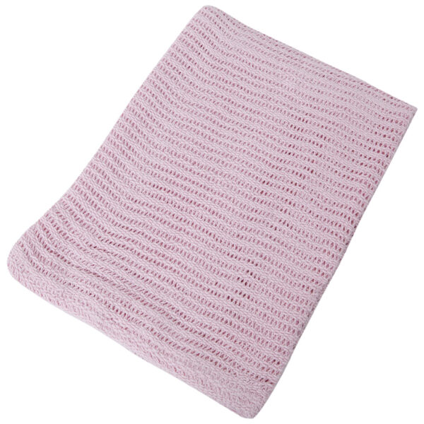 Cellular Pram Blanket 75x100cm | Pink