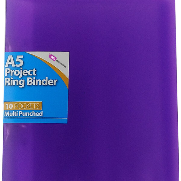 Purple A5 Ring Binder