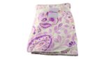 Luxury Soft Fur Back Blanket purple blossom Design - Image 2