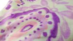 Luxury Soft Fur Back Blanket purple blossom Design - Image 3