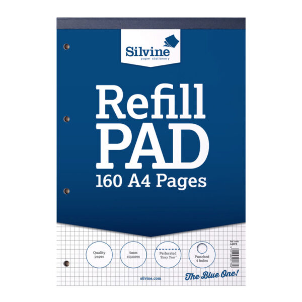A4 Squared Refill Pad by Silvine
