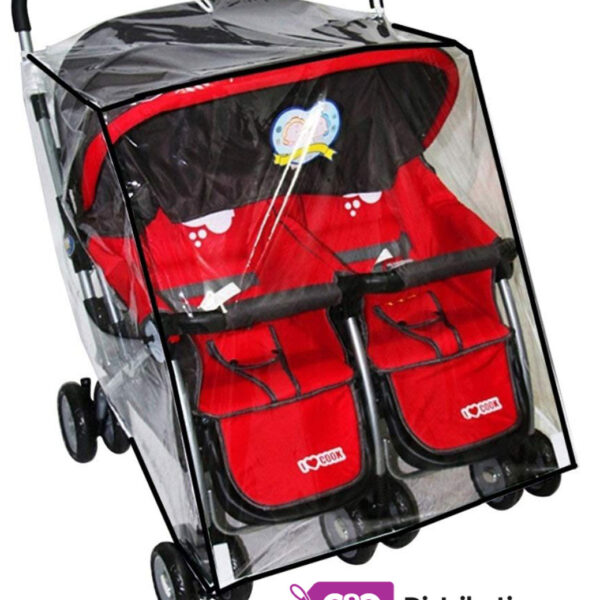 Side By Side Pushchair Rain Cover