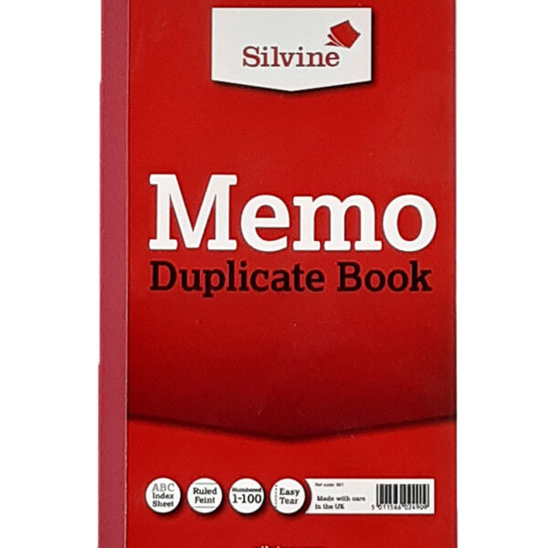 Silvine Memo Duplicate Book 1-100