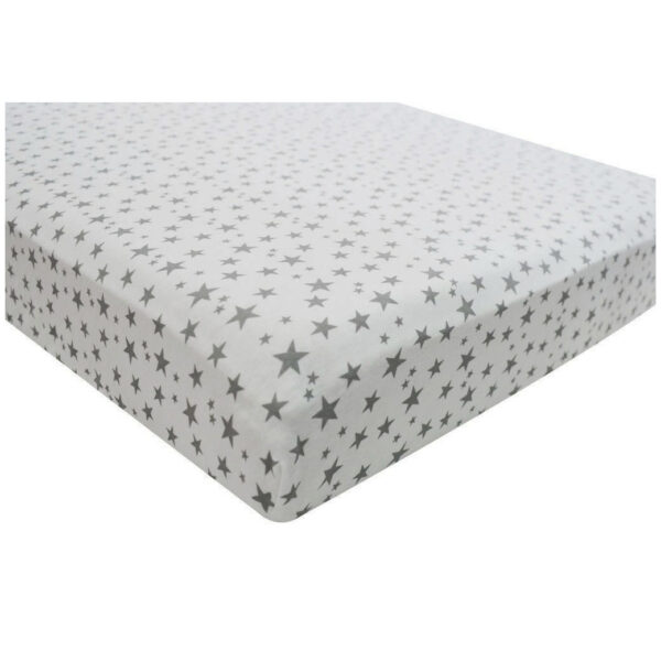 Cot Sheet | Stars Plain Design