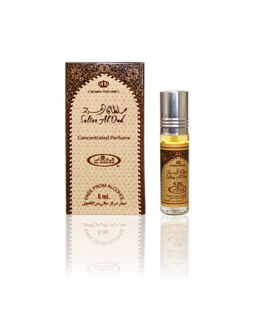 Sultan-Al-Oud-perfume-oil-6ml-roll-on-attar-al-rehab-al-rehab-concentrated-perfume-oil-best-attar-perfume-oil-al-rehab-crown-roll-on-attar-perfume-oil-best-arabic-perfume-oil.jpg Sultan Al Oud 6ml Roll On by Al Rehab | Perfume Oil - Image 1