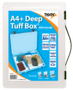 A4+ deep clear tuff box multi purpose with carry handle (red, green, blue, black) - Image 5