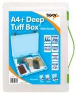 A4+ deep clear tuff box multi purpose with carry handle (red, green, blue, black) - Image 3