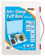 A4+ deep clear tuff box multi purpose with carry handle (red, green, blue, black) - Image 2