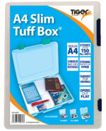 A4 slim tuff box assorted colours (green, blue, black, red) - Image 5