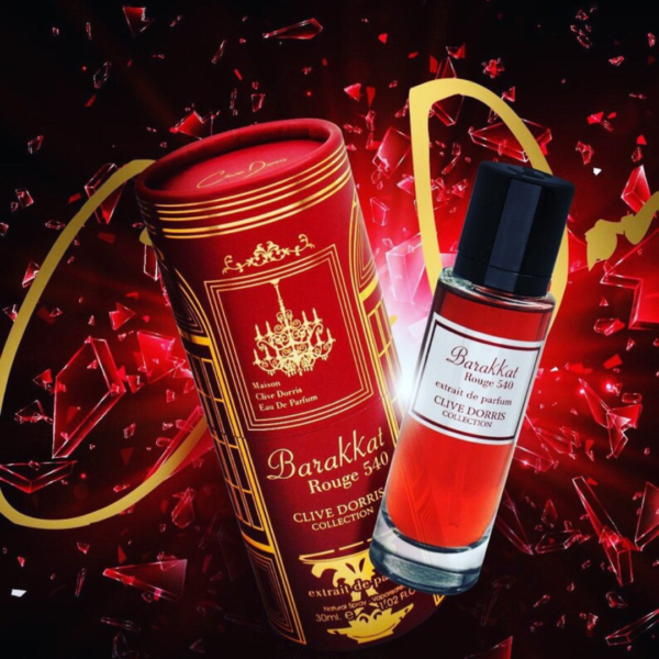 Barakkat Rouge 30ml Eau de Parfum for women and men | Clive Dorris Collection | Inspired by Maison Francis Kurkdjian Baccarat Rouge 540