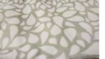 Luxury Soft Fur Back Blanket green petals Design - Image 3