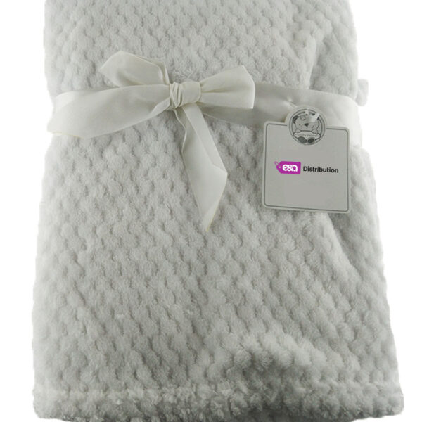 Luxury Soft waffle Blanket white plain Design