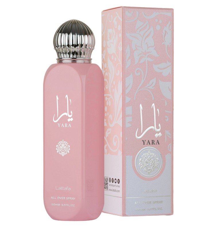 Yara-150ml-all-over-spray.jpg Lattafa Yara 150 ml All Over Perfume for Women - Image 1