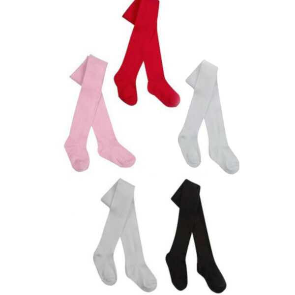 Girls Cotton Tights - 5 colours