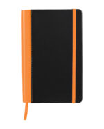 Orange A5 Leather Notebook Diary Hardback Cover