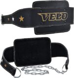 VELO Unisex 7" Wide Heavy Duty Dipping Belt with Adjustable Steel Chain