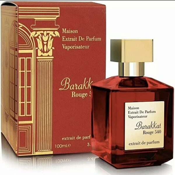 Barakkat Rouge 540 100ml Perfume Spray Extrait De Parfum By Fragrance World Oriental Fragrance For Men Women