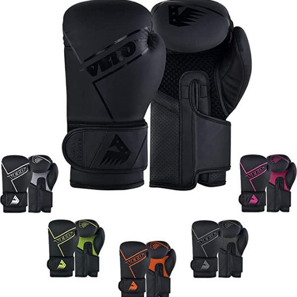 VELO Boxing Gloves Matte Leather for Combat Sports Enthusiasts