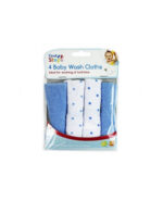 4 Baby Wash Cloths by First Steps - 2 colours - Image 2