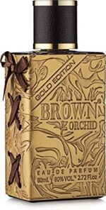 Brown Orchid Gold Edition 80ml Eau De Parfum Perfume Spray By Fragrance World For Men Women - Image 2