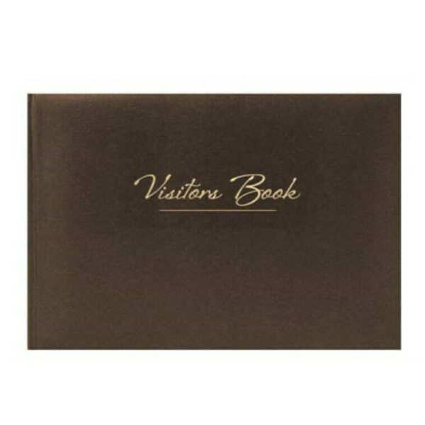 Brown Leather Visitors Book