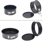 New Set of 3 Round Cake TIN Set Non Stick Spring Form Loose Base Baking PAN Tray - Image 4