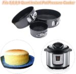 New Set of 3 Round Cake TIN Set Non Stick Spring Form Loose Base Baking PAN Tray - Image 6