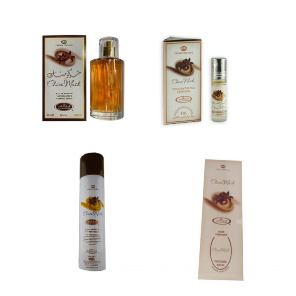 Choco Musk Al Rehab Perfume Oil + Perfume Spray + Air Freshener + Water Spray
